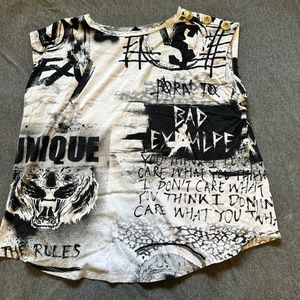 Limited Edition Victoria's Secret and Balmain Graphic Tank